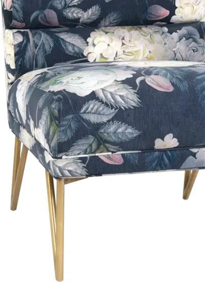 Kelly Floral Velvet Chair