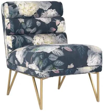 Kelly Floral Velvet Chair