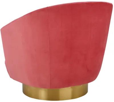 Canyon Hot Pink Velvet Swivel Chair