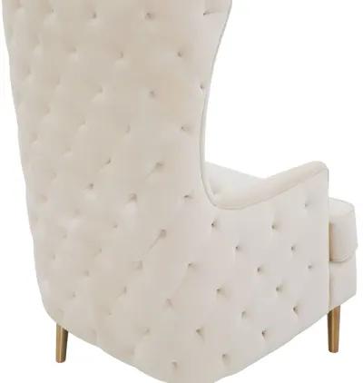 Alina Cream Tall Tufted Back Chair