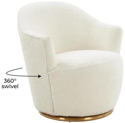 Skyla Boucle Swivel Chair