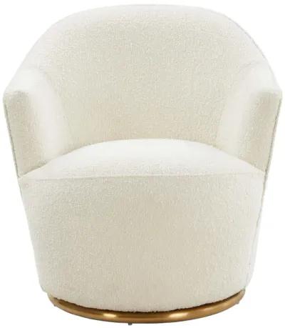 Skyla Boucle Swivel Chair