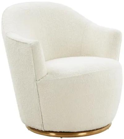 Skyla Boucle Swivel Chair