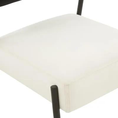 Jolene Cream Velvet Accent Chair