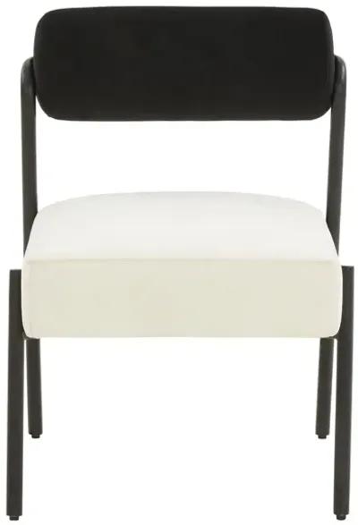 Jolene Cream Velvet Accent Chair