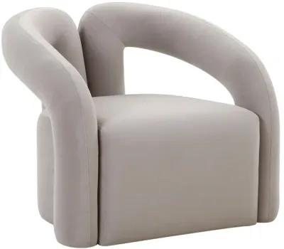 Jenn Grey Velvet Accent Chair