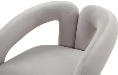 Jenn Grey Velvet Accent Chair