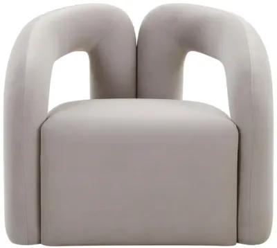 Jenn Grey Velvet Accent Chair