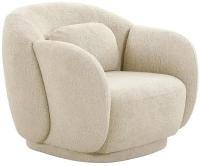 Misty Cream Boucle Accent Chair