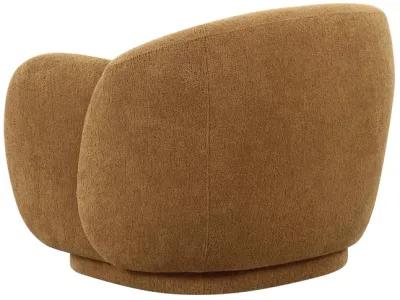 Misty Brown Boucle Accent Chair