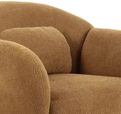 Misty Brown Boucle Accent Chair