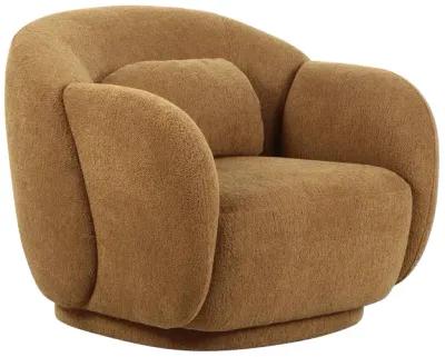 Misty Brown Boucle Accent Chair