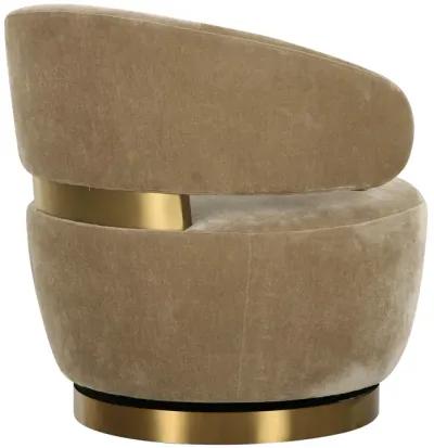 Austin Oat Recycled Fabric Swivel Chair