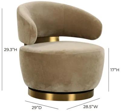 Austin Oat Recycled Fabric Swivel Chair