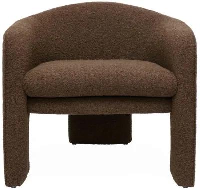 Marla Chocolate Brown Boucle Accent Chair