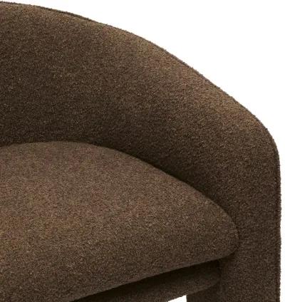 Marla Chocolate Brown Boucle Accent Chair