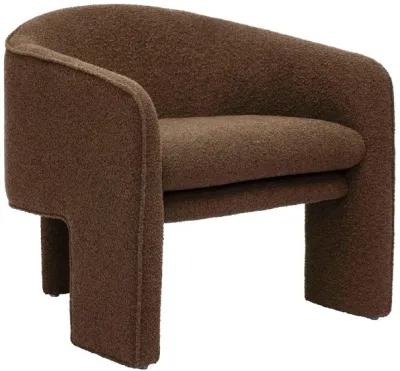 Marla Chocolate Brown Boucle Accent Chair