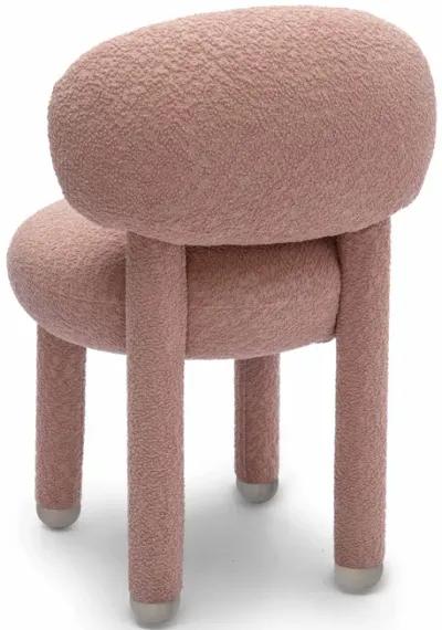 Manu Rose Pink Performance Boucle Side Chair