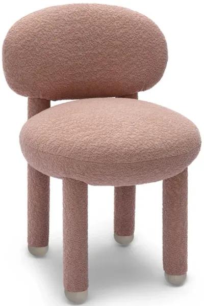 Manu Rose Pink Performance Boucle Side Chair