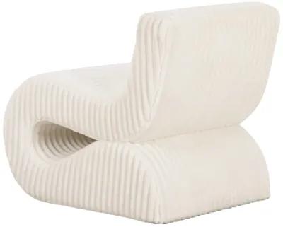 Senna Cream Oversized Corduroy Accent Chair