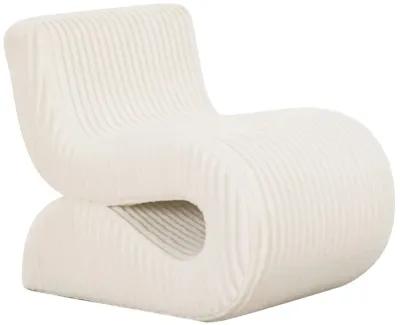 Senna Cream Oversized Corduroy Accent Chair