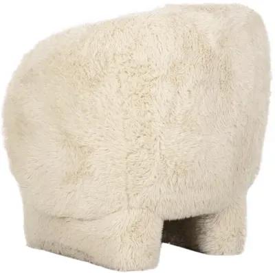 Kiki Natural Vegan Shearling Accent Chair