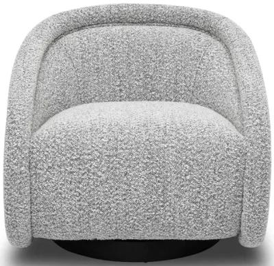 Rory Grey Boucle Swivel Chair