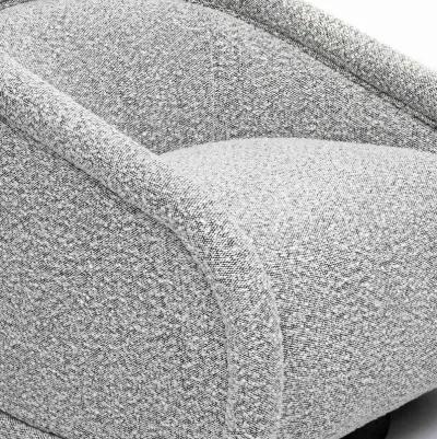 Rory Grey Boucle Swivel Chair