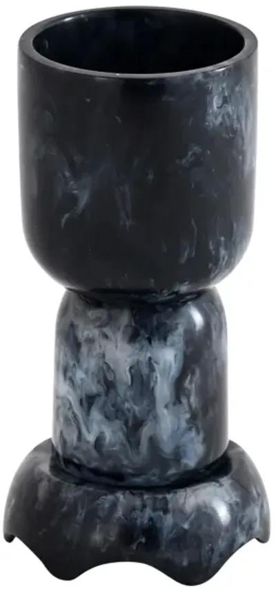 Platform Black Swirl Resin Kiddush Cup