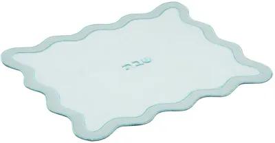 TOV Sea Blue Wavy Challah Cover