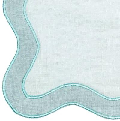 TOV Sea Blue Wavy Challah Cover