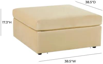 Jessie Champagne Velvet Modular Ottoman