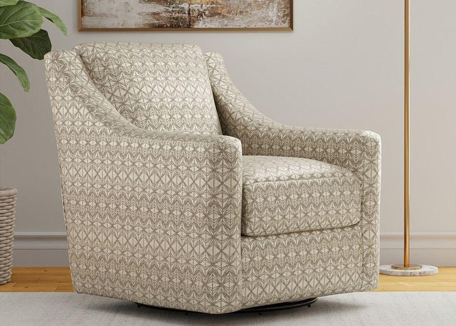 Kenwood Tan Accent Swivel Chair