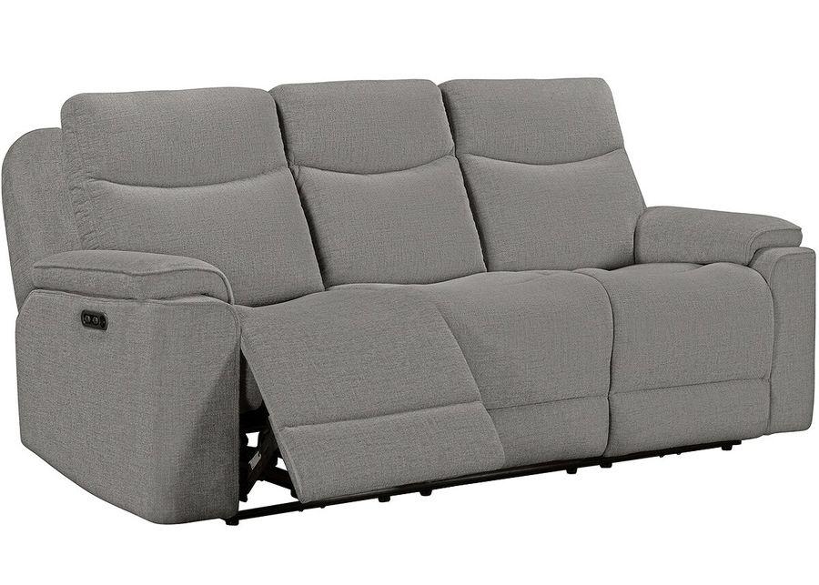 Violette Brown Power Reclining Sofa W/ Power Headrests