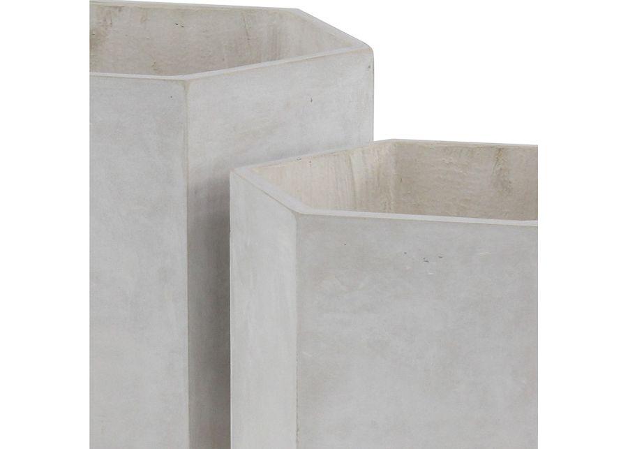 Set of 2 Sabrina White Planters