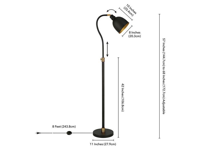 Nathan Black Floor Lamp