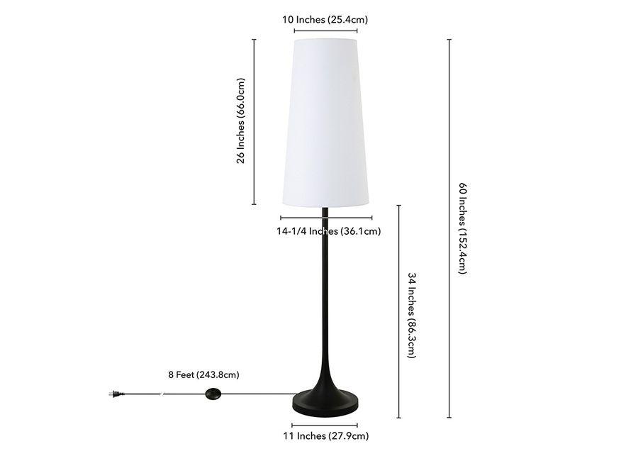 Alice Black Floor Lamp