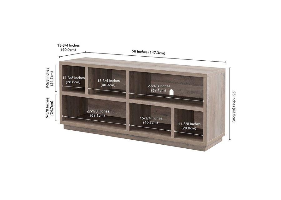 Bowman Gray Oak 58" TV Stand