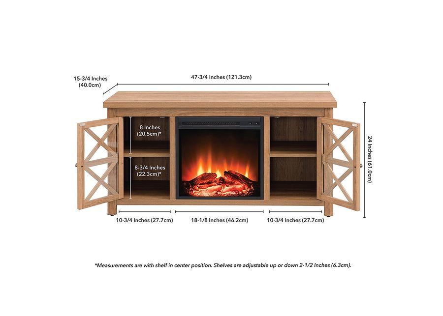 Charlotte Golden Oak Fireplace