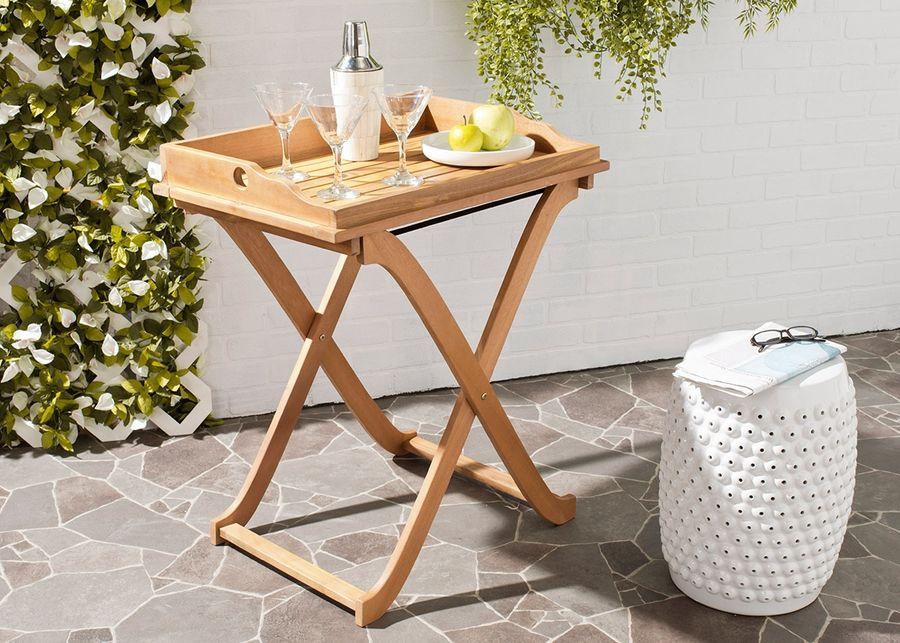 Marina Brown Outdoor Tray Table