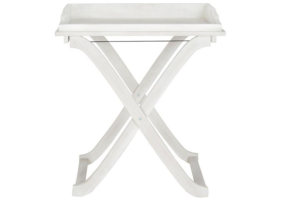 Marina White Outdoor Tray Table