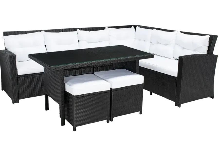 Olsen Black 6 Pc. Outdoor Dining Set