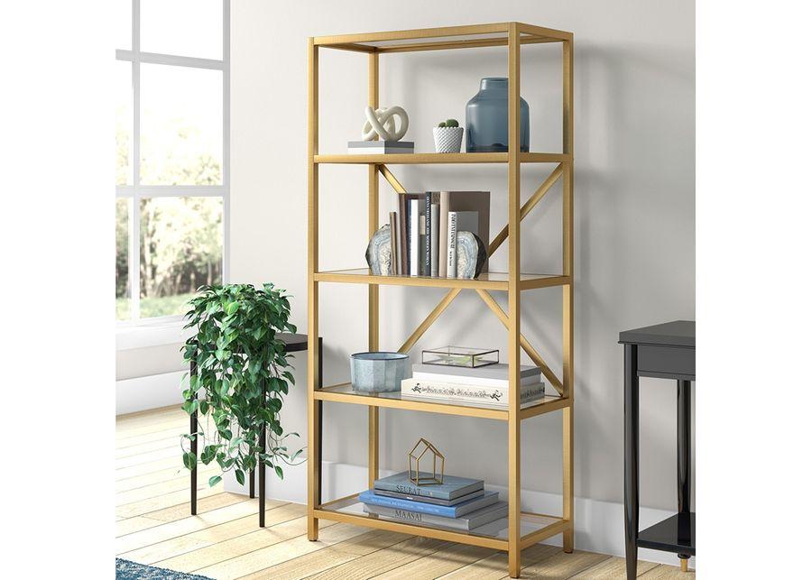 Ava Gold Bookcase