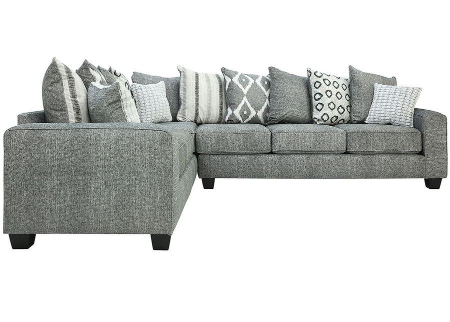 Stonewash 2 Pc. Sectional W/ Ottoman