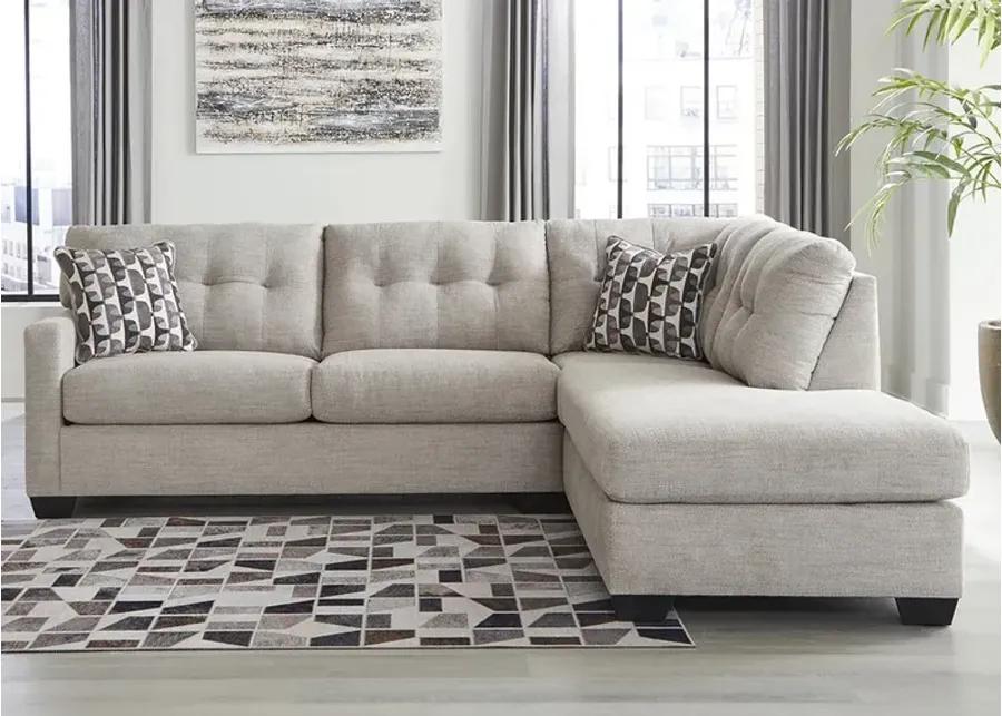 Greta Taupe 2 Pc. Sleeper Sectional W/ Chaise