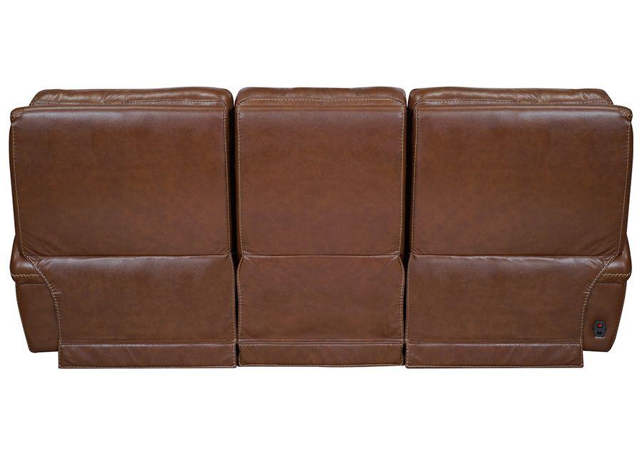 Edgewood Brown Leather 2 Pc. Power Living Room W/ Power Headrests