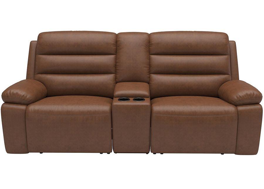 Duke Brown Leather 3 Pc. Power Reclining Living Room W/ Power Headrests