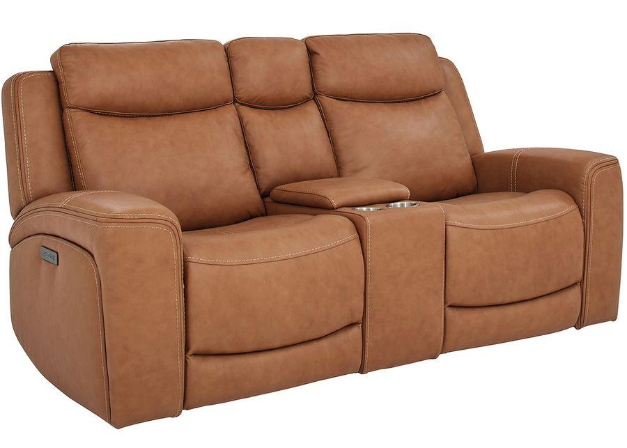 Davidson Brown Leather 2 Pc. Power Reclining Living Room W/ Power Headrests By Drew & Jonathan
