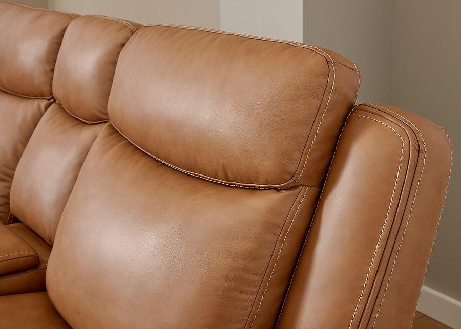 Davidson Brown Leather 2 Pc. Power Reclining Living Room W/ Power Headrests By Drew & Jonathan