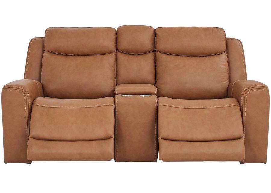 Davidson Brown Leather 2 Pc. Power Reclining Living Room W/ Power Headrests By Drew & Jonathan